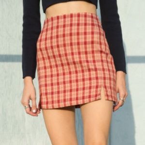 Brandy Melville Cara Plaid Skirt